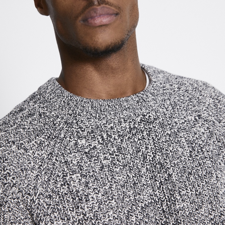 Rib-knit sweater "Rob Twisted" Black